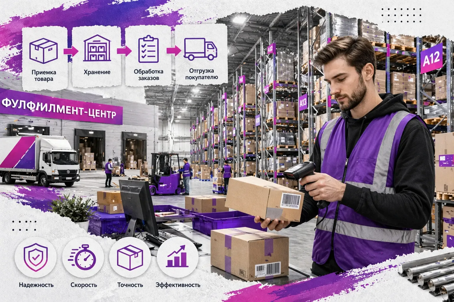 фулфилмент для маркетплейсов — склад оператора с товаром селлеров.