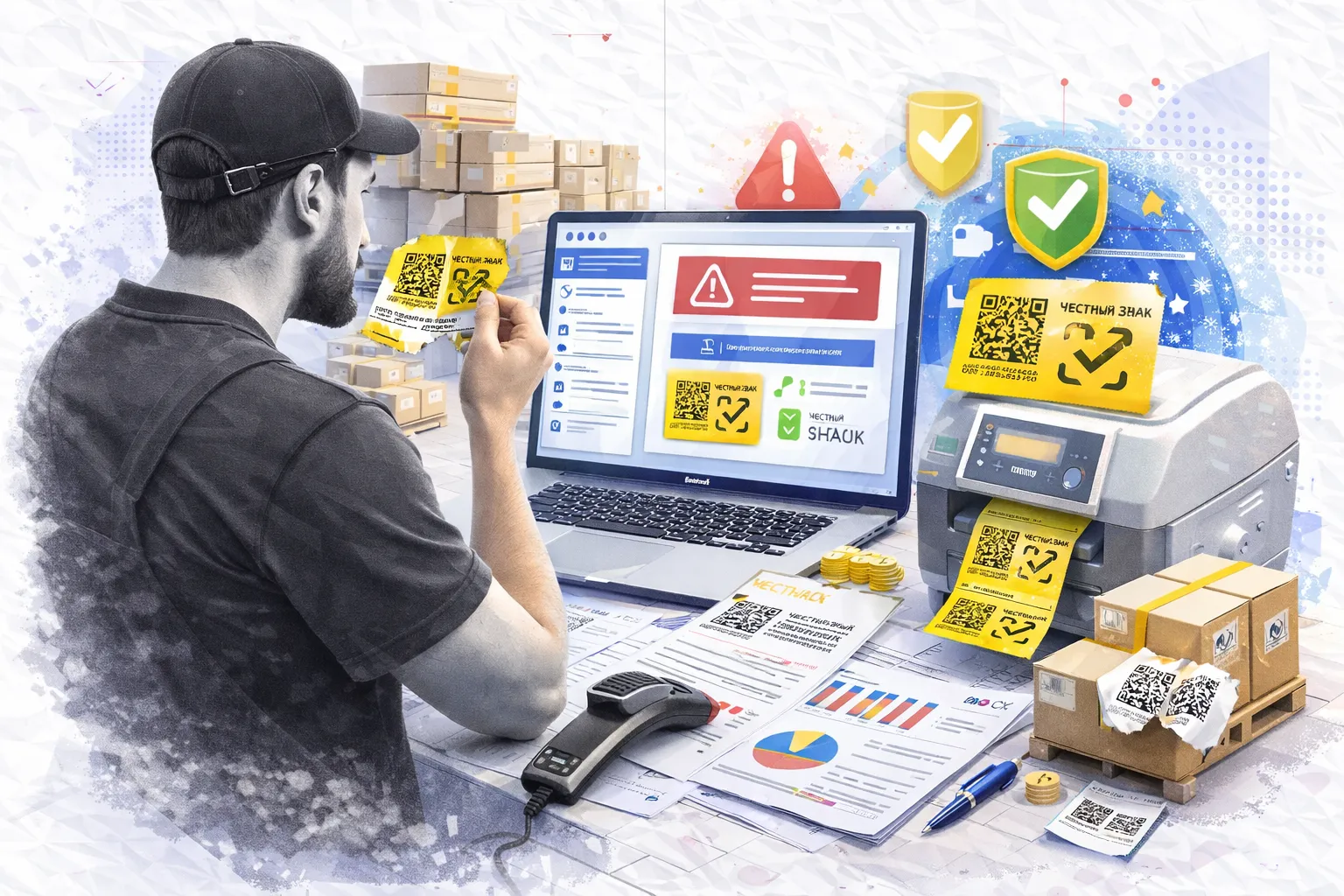 Пример кода маркировки честный знак на товаре