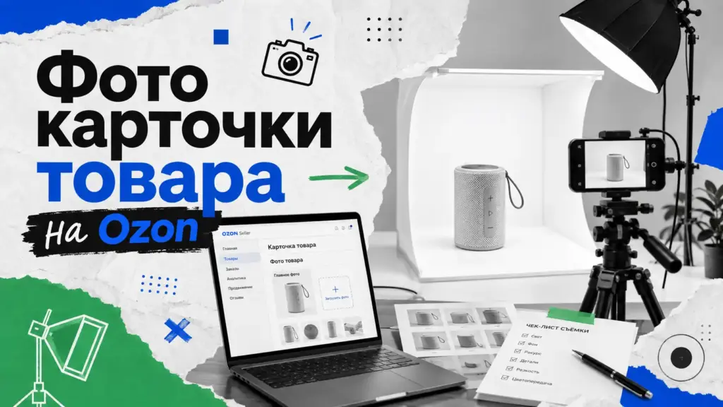 как снять фото для карточки товара на Ozon — рабочее место селлера.