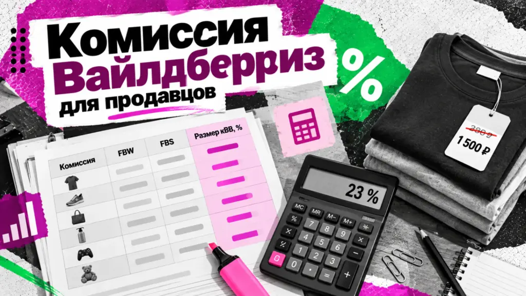 Отчёт с комиссией Вайлдберриз для продавцов, калькулятор и футболки с ценником — ставки по категориям