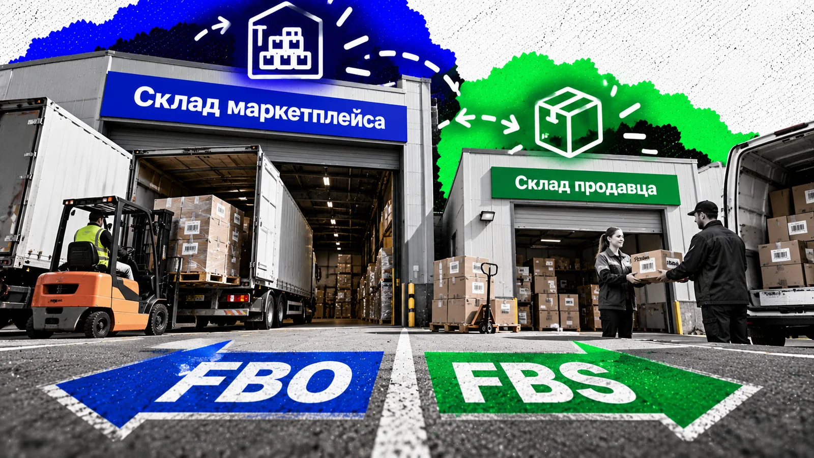 FBO и FBS на маркетплейсах — товар на складе маркетплейса и на складе продавца